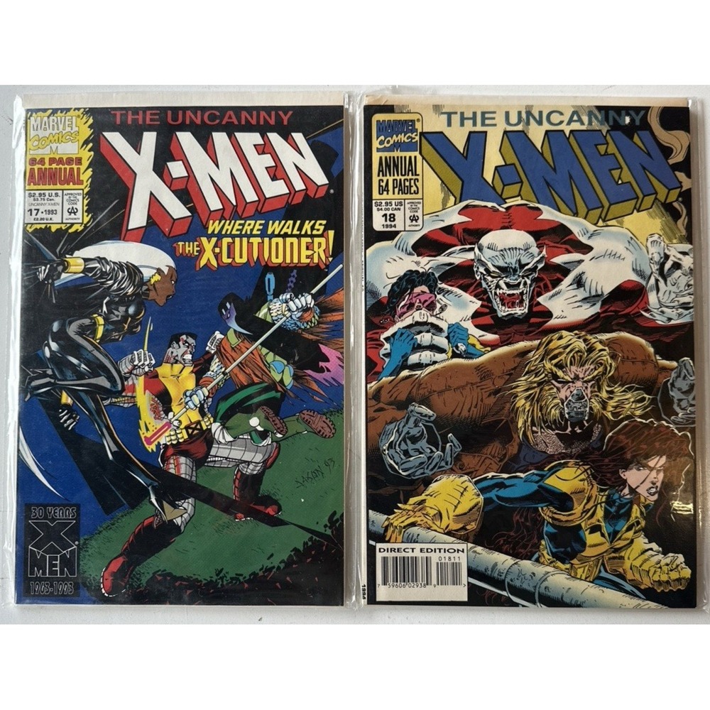 UNCANNY X-MEN MANUALS 17, 18 1993 1st Print Unread (D7)